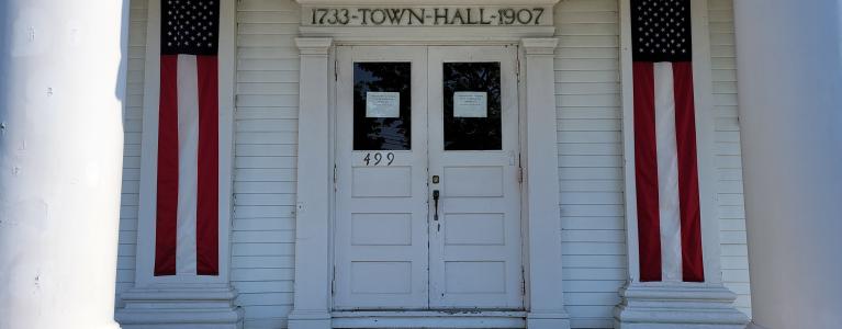 town-hall-front-entrance-doors-facing-route-106